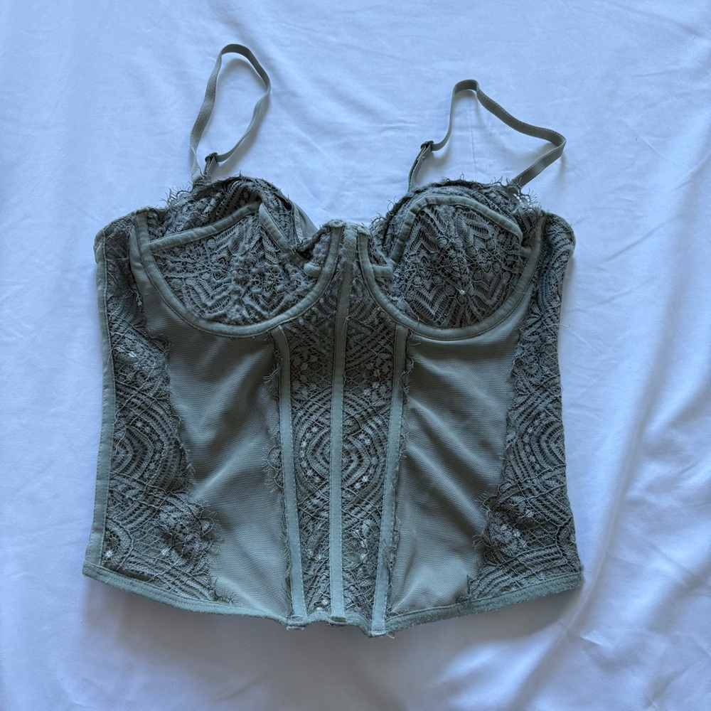 Garage Chrishell Lace Mesh Bustier